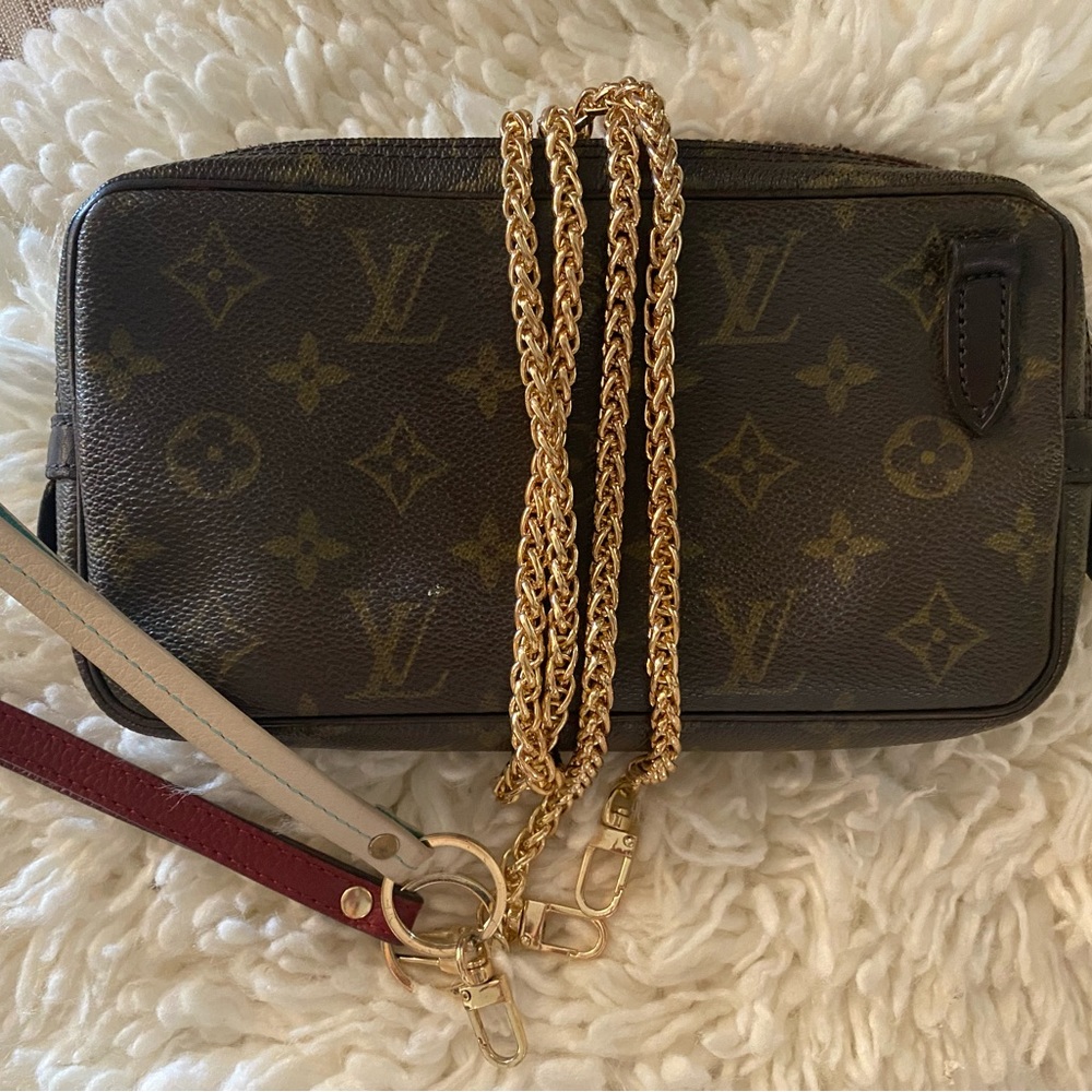 Authentic Louis Vuitton Marly Bandouliere Pochette Crossbody
